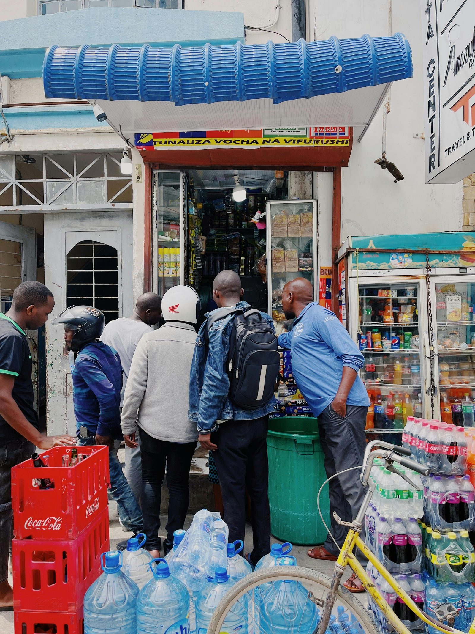 Customers shopping at an independent retail store